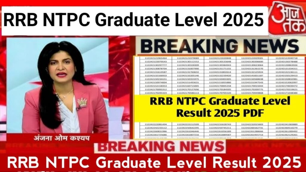 RRB NTPC Result 2025 Graduate Level